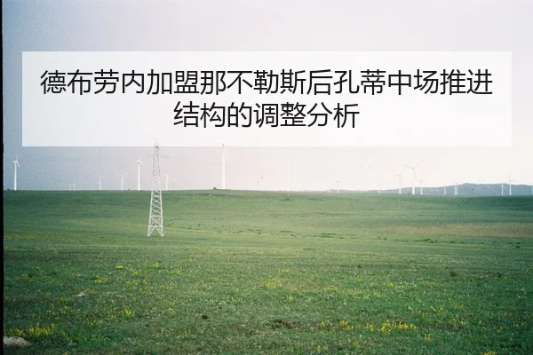 德布劳内加盟那不勒斯后孔蒂中场推进结构的调整分析