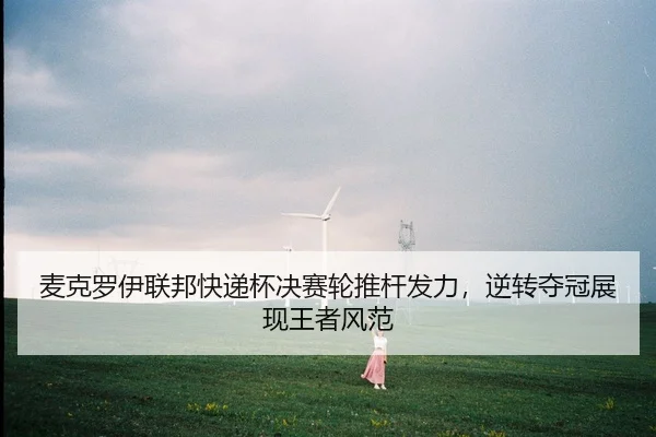 麦克罗伊联邦快递杯决赛轮推杆发力，逆转夺冠展现王者风范